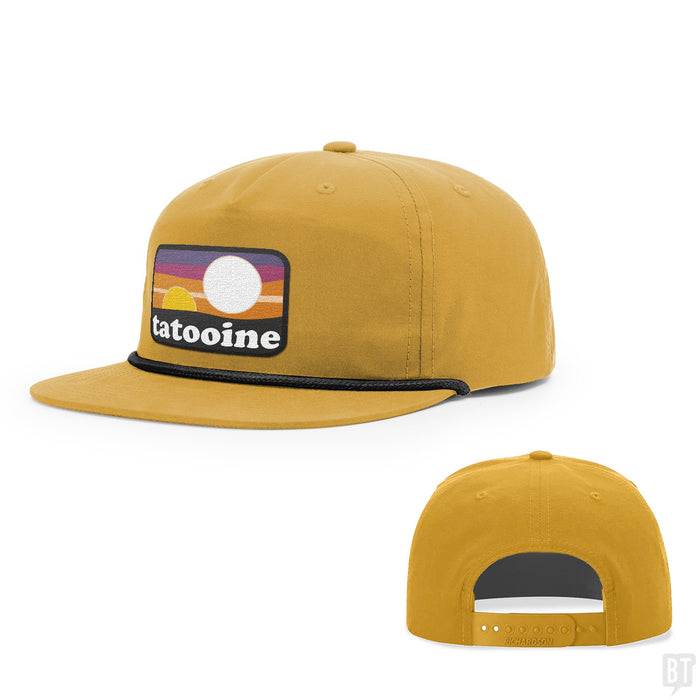Snapback Rope Flatbill / Biscuit and Black / One Size