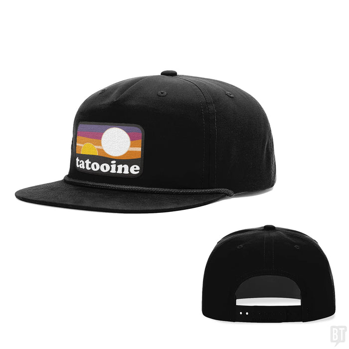 Snapback Rope Flatbill / Full Black / One Size