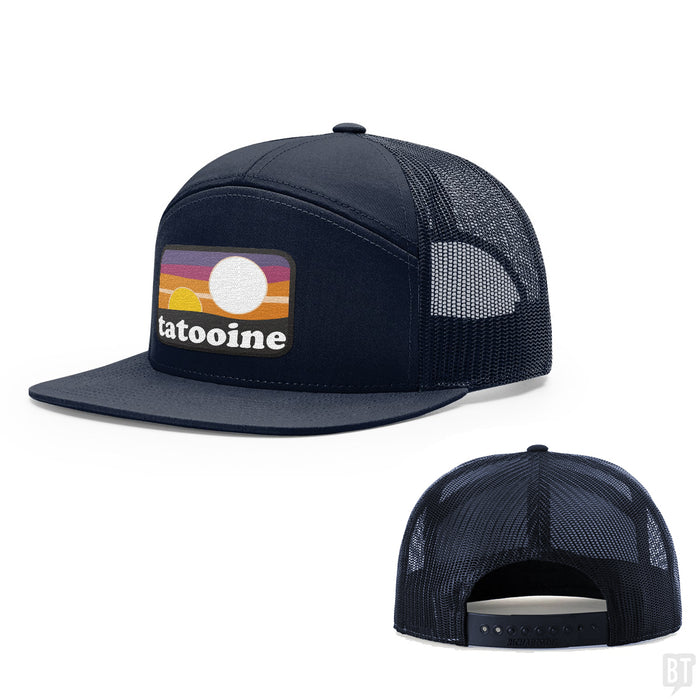 Seven-Panel Trucker Flatbill / Navy / One Size
