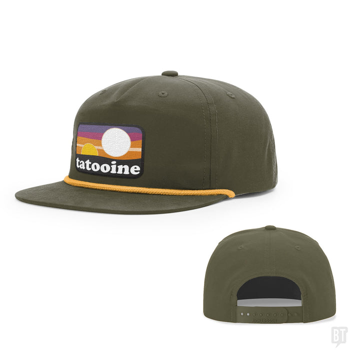 Snapback Rope Flatbill / Loden and Gold / One Size