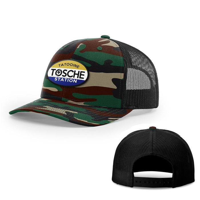 Snapback Trucker / Green Camo and Black / One Size