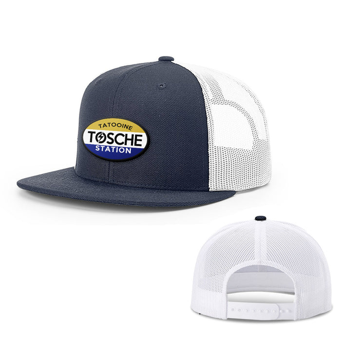 Snapback Flatbill / Navy and White / One Size