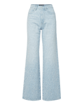 Veronica Beard Taylor Embroidered Wide-Leg Jean - Sun Spark