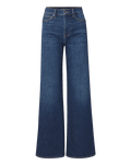 Veronica Beard Blue denim wide-leg jeans with a high waist.