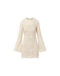 Veronica Beard Teresia Lace Mini Dress - Dove White