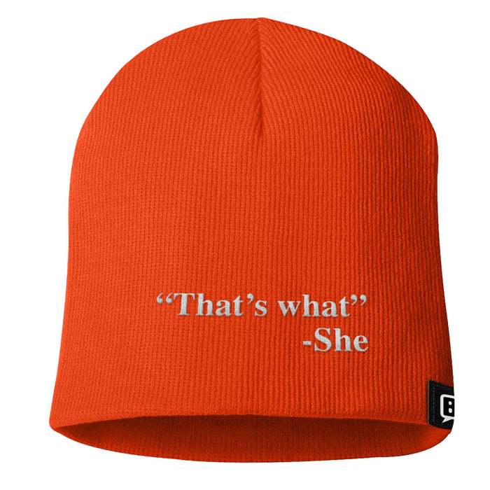 That's What She Said Beanies - BustedTees.com