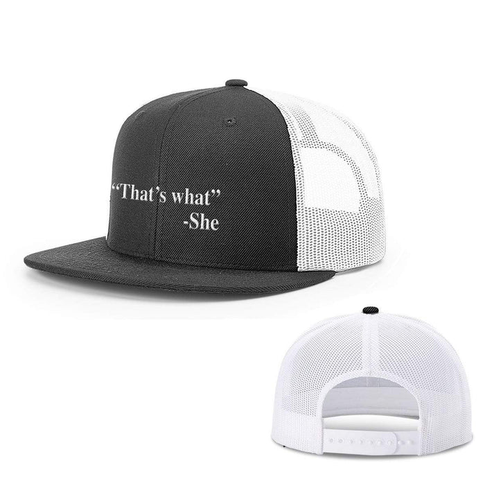 Snapback Flatbill / Black and White / One Size