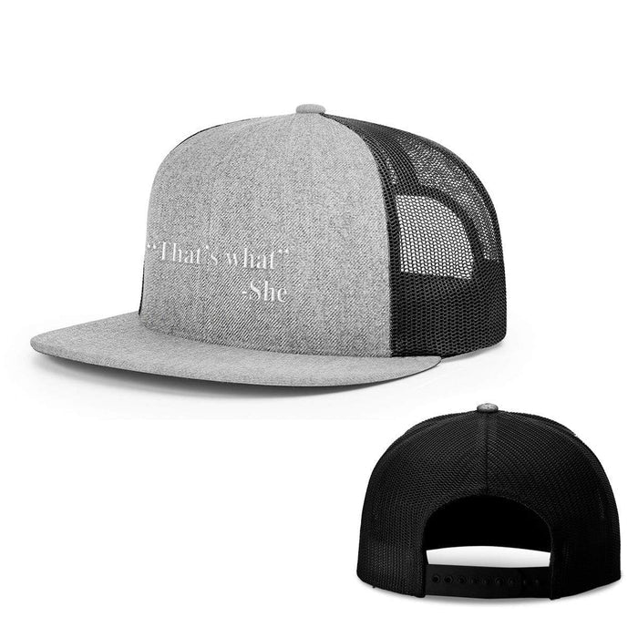 Snapback Flatbill / Heather and Black / One Size