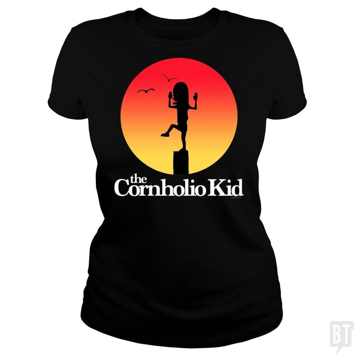 SunFrog-Busted PennyTees Classic Ladies Tee / Black / S The Cornholio Kid