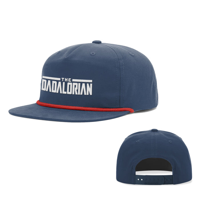 Snapback Rope Flatbill / Navy and Red / One Size