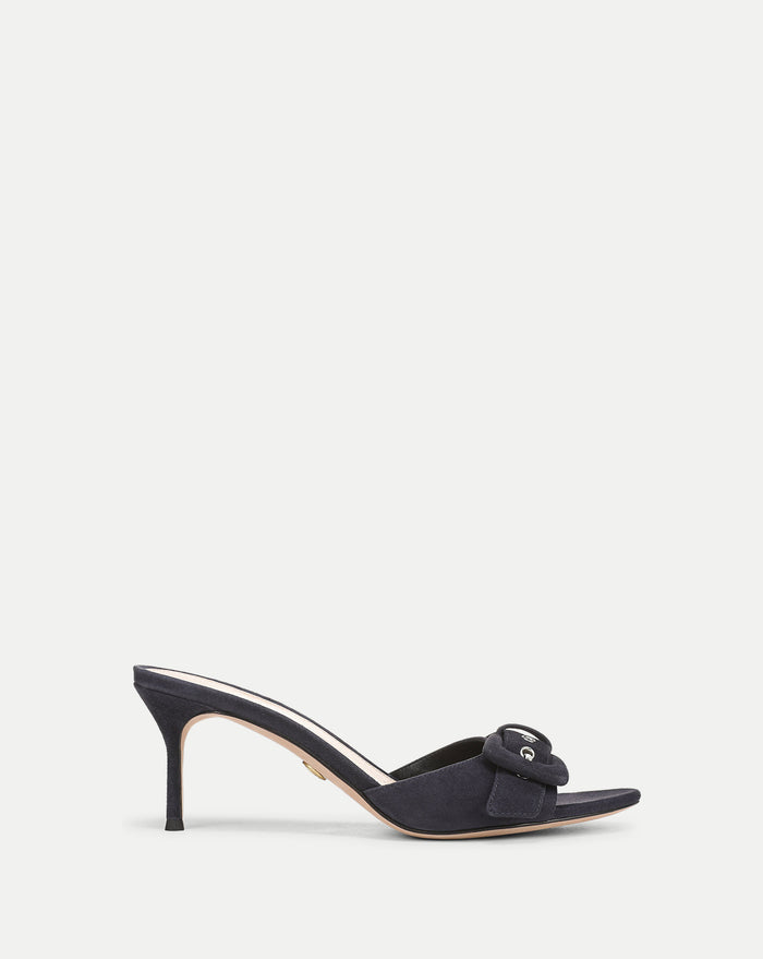 Veronica Beard Tia Buckle Sandal - Navy