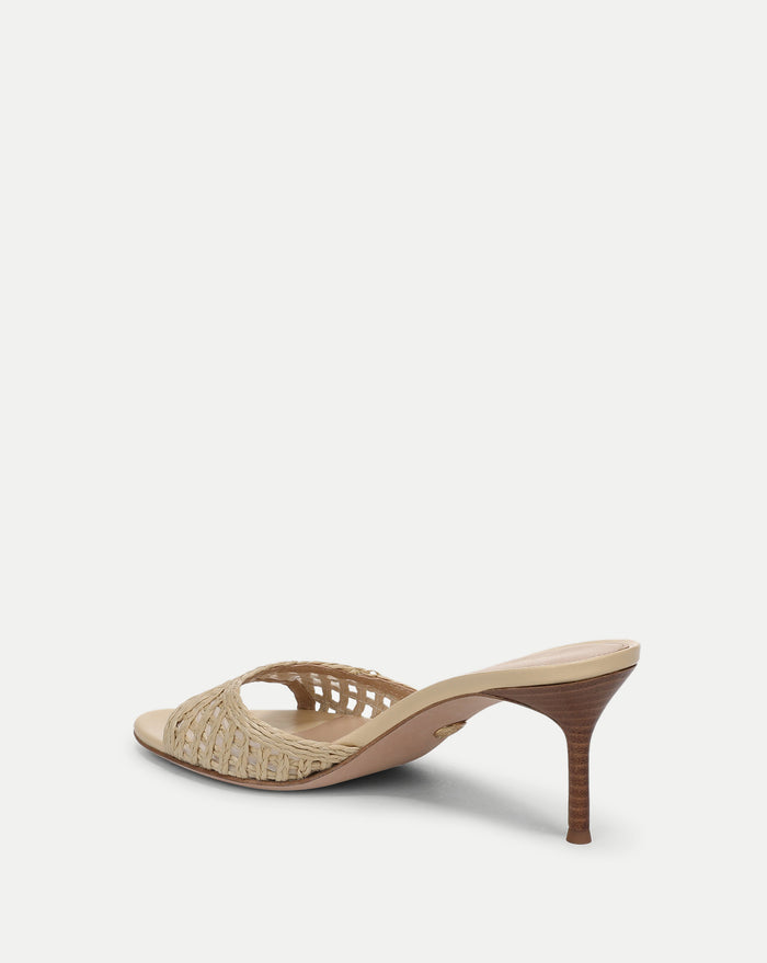 Veronica Beard Tia Raffia Sandal - Natural