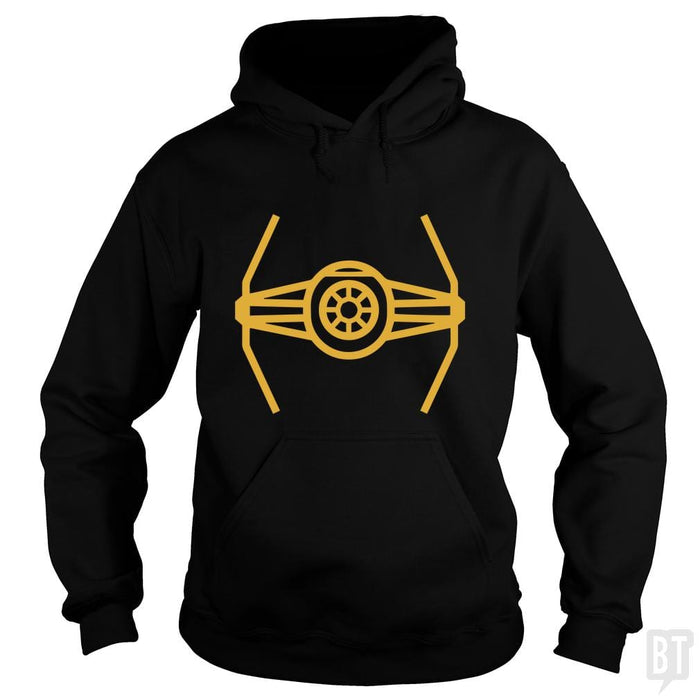 SunFrog-Busted Funky Hippo Hoodie / Black / S TIE Fighter