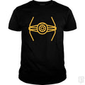SunFrog-Busted Funky Hippo Classic Guys / Unisex Tee / Black / S TIE Fighter