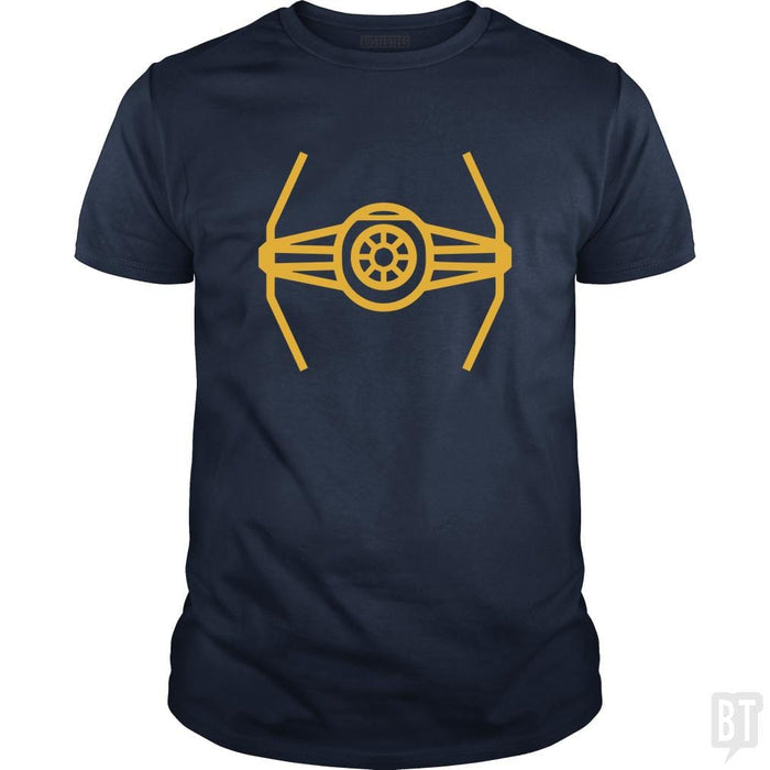 SunFrog-Busted Funky Hippo Classic Guys / Unisex Tee / Navy Blue / S TIE Fighter