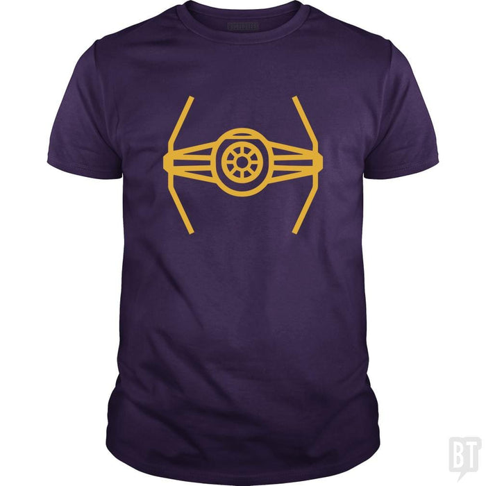 SunFrog-Busted Funky Hippo Classic Guys / Unisex Tee / Purple / S TIE Fighter