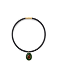 Veronica Beard Tiger’s Eye Pendant Necklace - Green
