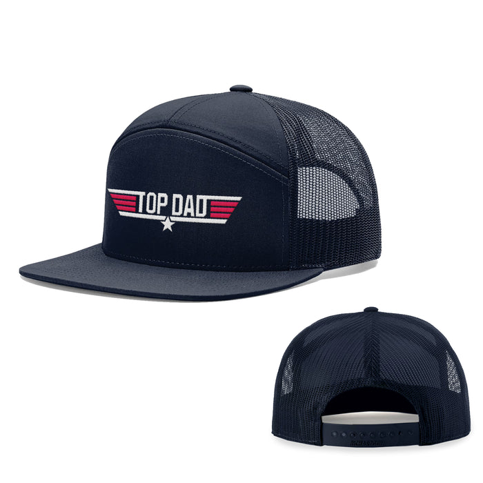 Seven-Panel Trucker Flatbill / Navy / One Size