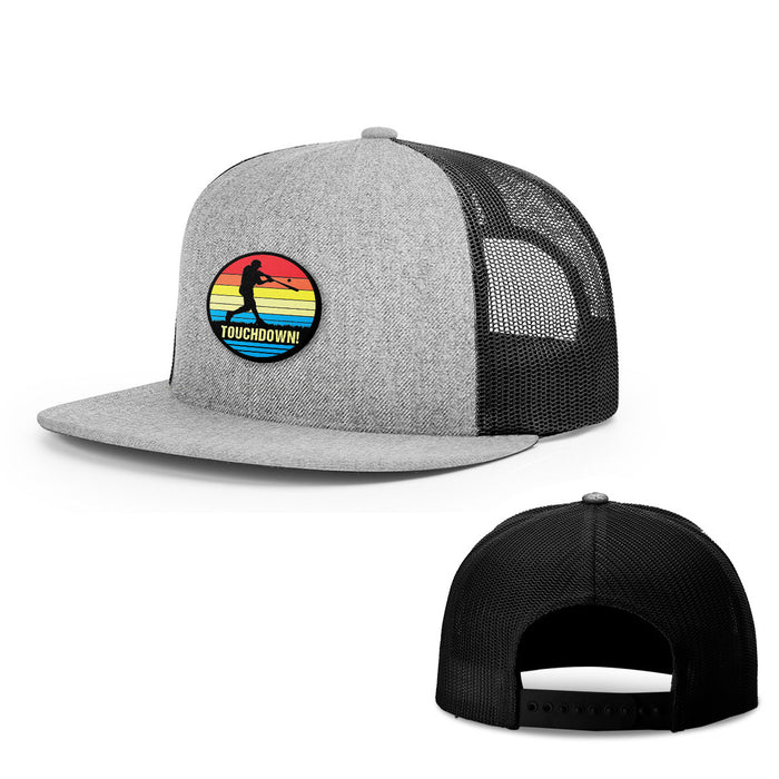 Snapback Flatbill / Heather and Black / One Size