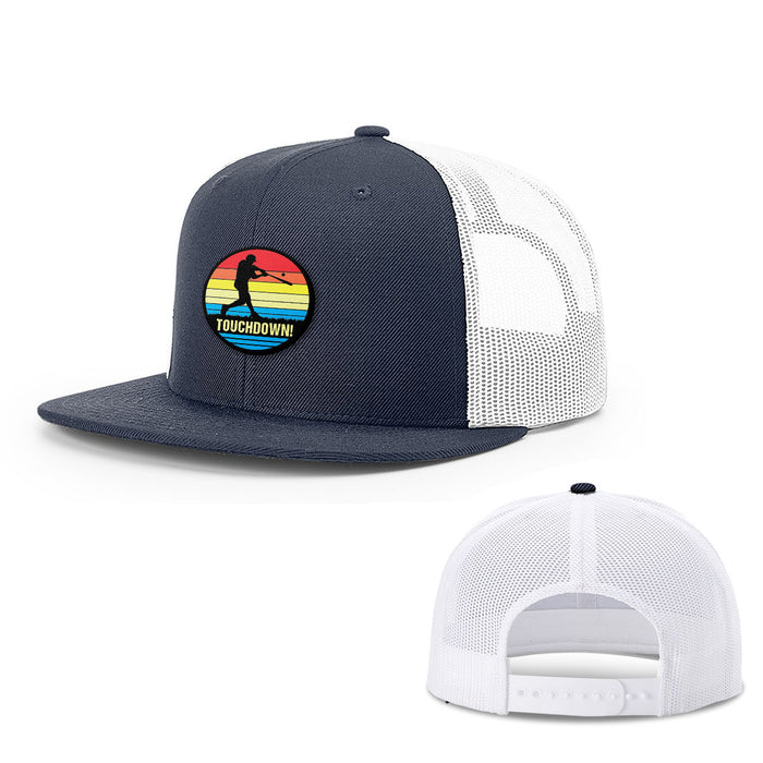 Snapback Flatbill / Navy and White / One Size