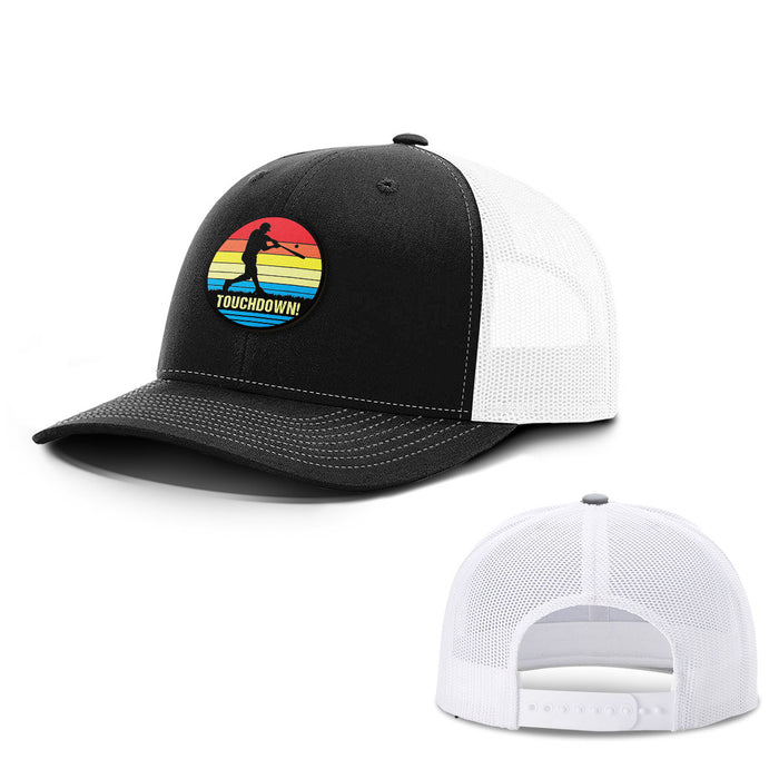 Touchdown Baseball Patch Hats - BustedTees.com