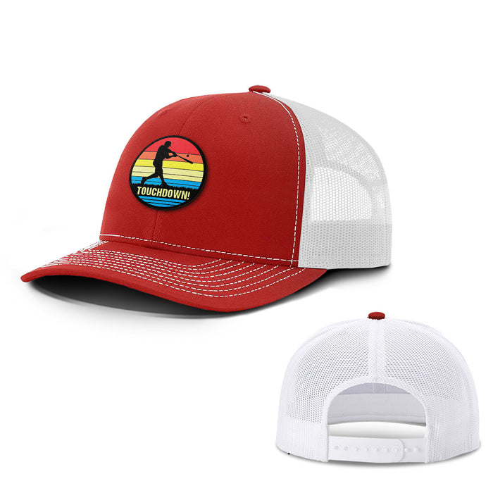 Touchdown Baseball Patch Hats - BustedTees.com