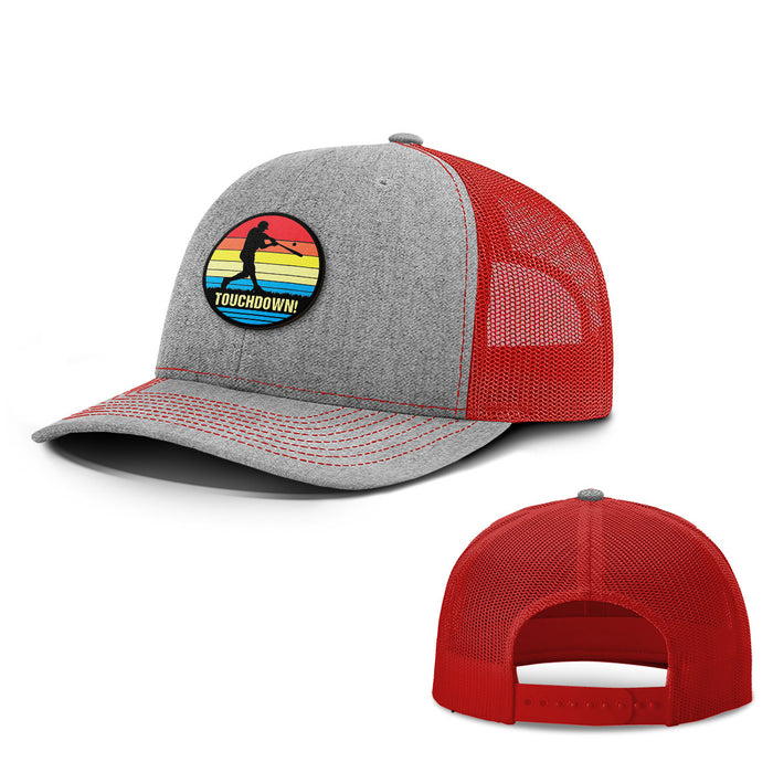 Touchdown Baseball Patch Hats - BustedTees.com