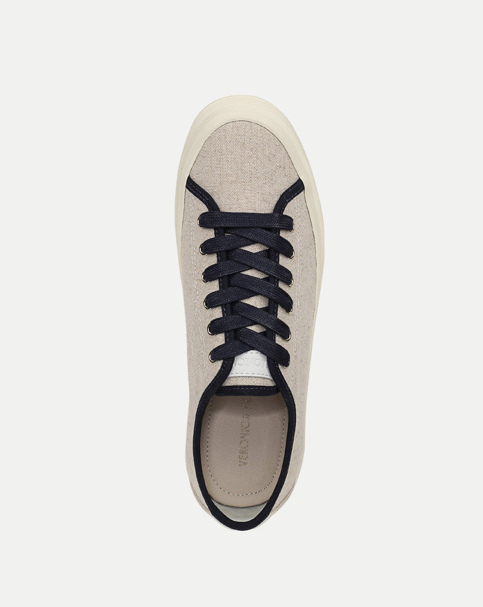 Veronica Beard Truett Platform Sneaker - Sand/Navy