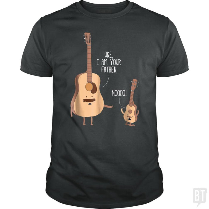 SunFrog-Busted Lewis Classic Guys / Unisex Tee / Dark Heather / S Ukulele Guitar Music