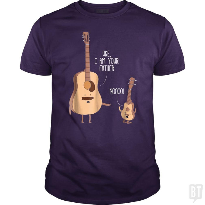 SunFrog-Busted Lewis Classic Guys / Unisex Tee / Purple / S Ukulele Guitar Music