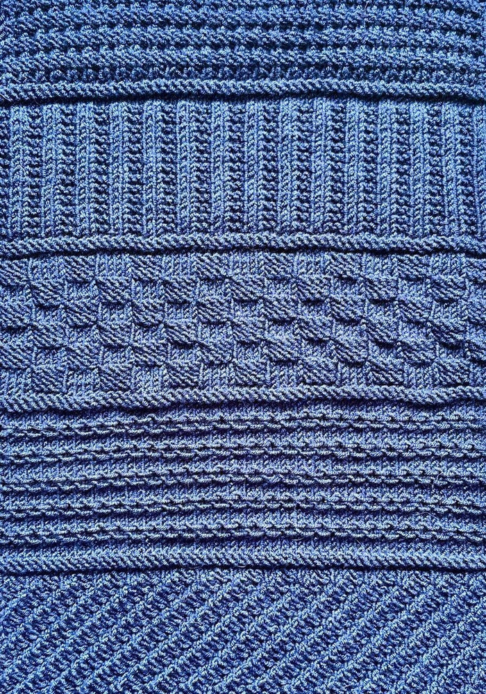Umkehrbarer Schal Strickmuster