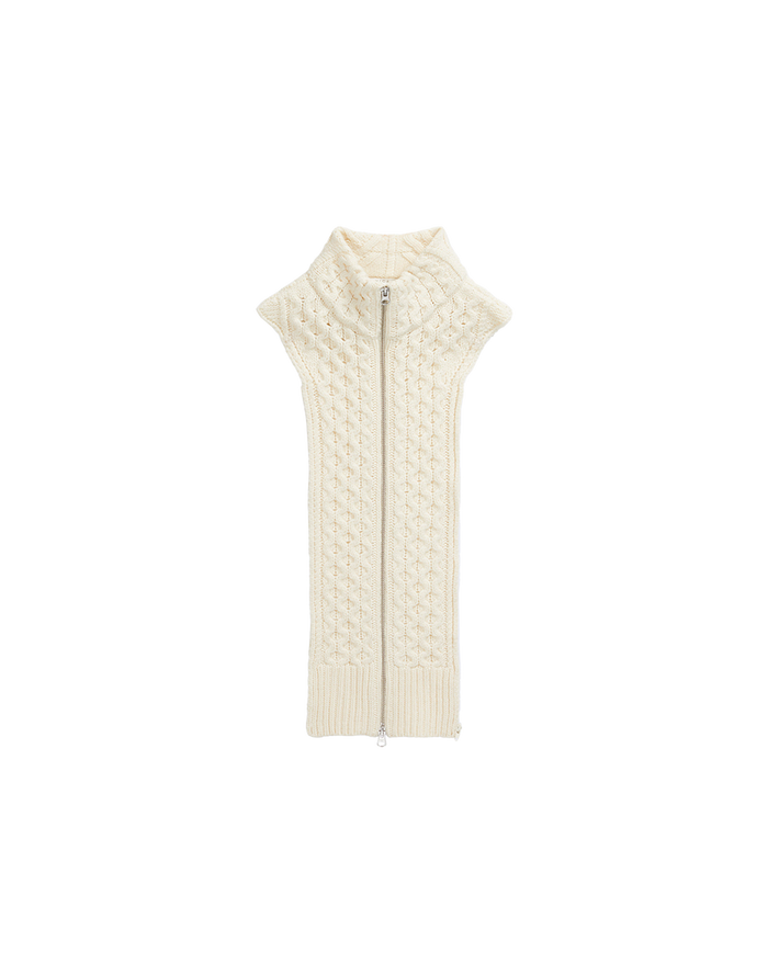 Veronica Beard Upstate Wool Dickey Ivory