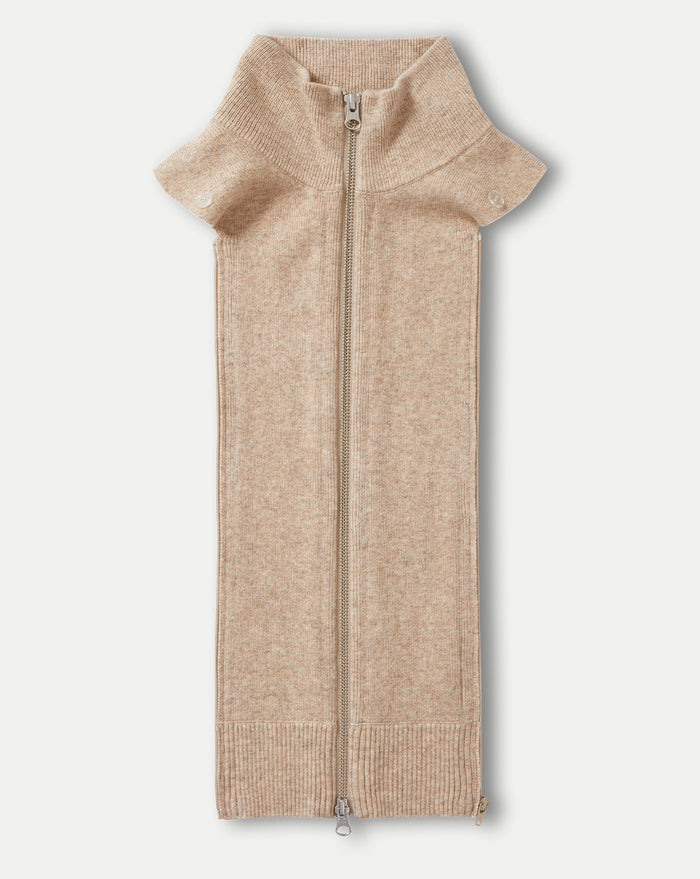 Veronica Beard Uptown Merino Wool-Cashmere Dickey - Oatmeal