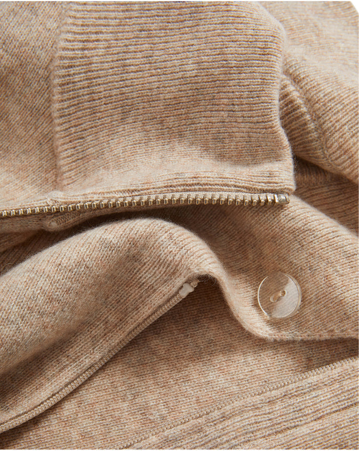 Veronica Beard Uptown Merino Wool-Cashmere Dickey - Oatmeal