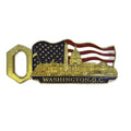 US Flag Gold Magnetic Bottle Opener