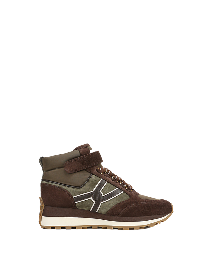 Veronica Beard Valentina Hiker Sneaker - Cypress/Espresso