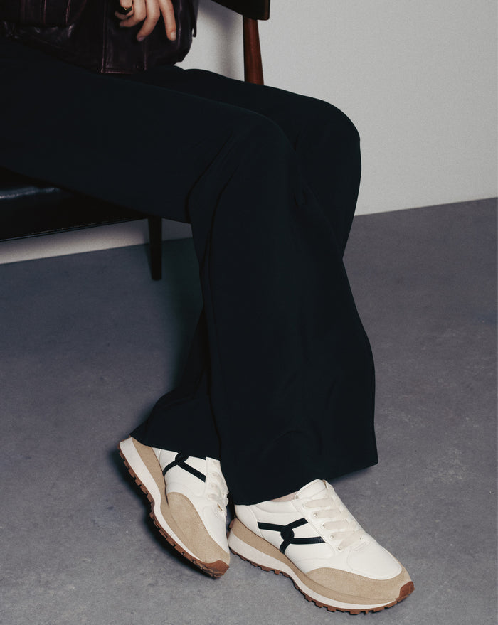 Veronica Beard Valentina Sneaker - White/Black