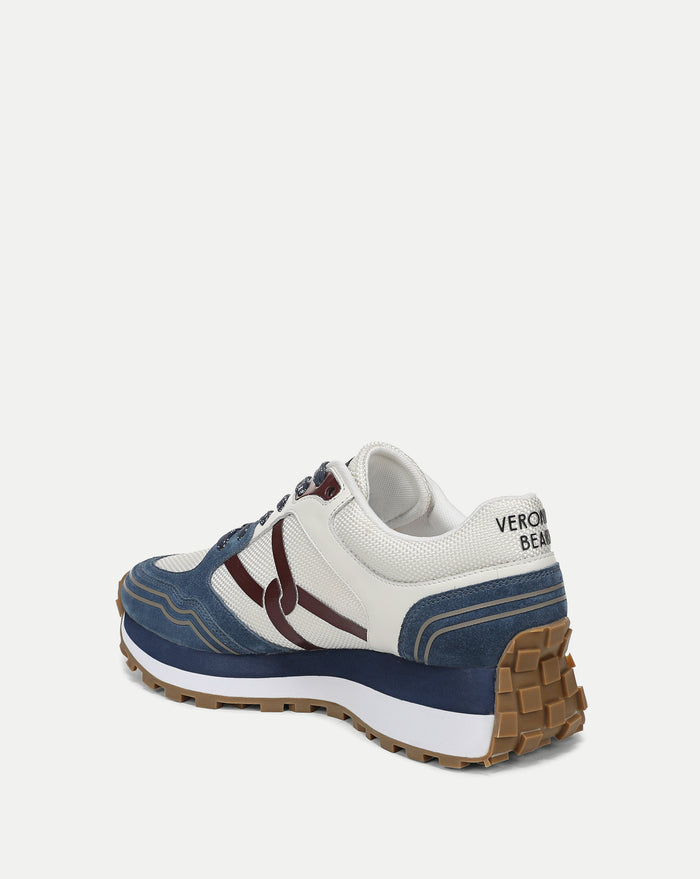 Veronica Beard Valentina Sport Sneaker - OCean/Pinot Noir