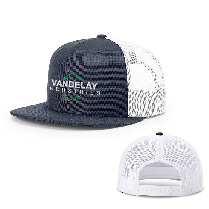 Snapback Flatbill / Navy and White / One Size