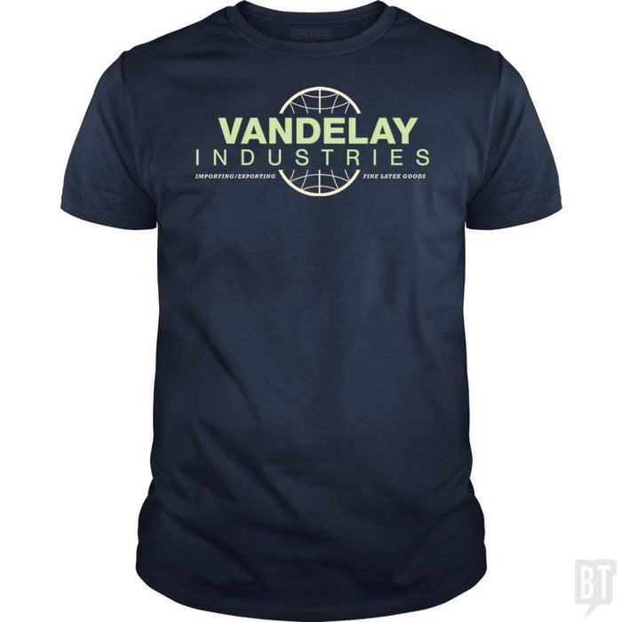 SunFrog-Busted BustedTees Classic Guys / Unisex Tee / Navy Blue / S Vandelay Industries