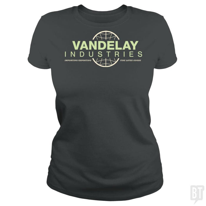 SunFrog-Busted BustedTees Classic Ladies Tee / Dark Heather / S Vandelay Industries