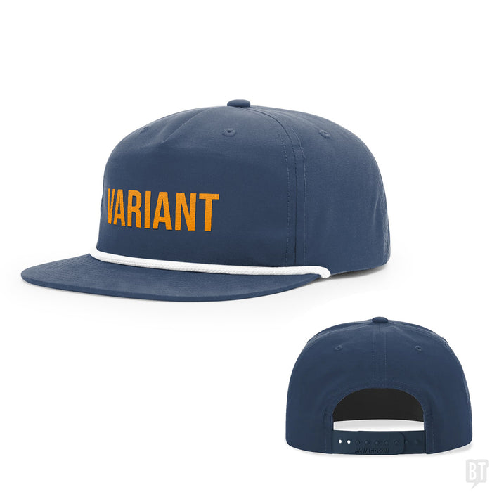 Snapback Rope Flatbill / Navy and White / One Size