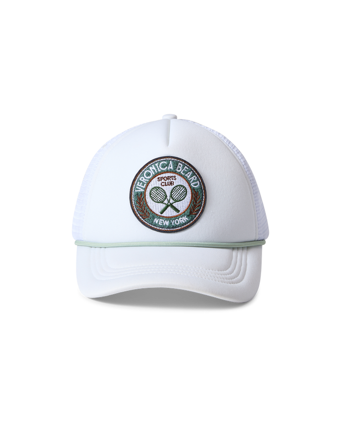 Veronica Beard Veronica Beard Sports Club Trucker Hat White/Green