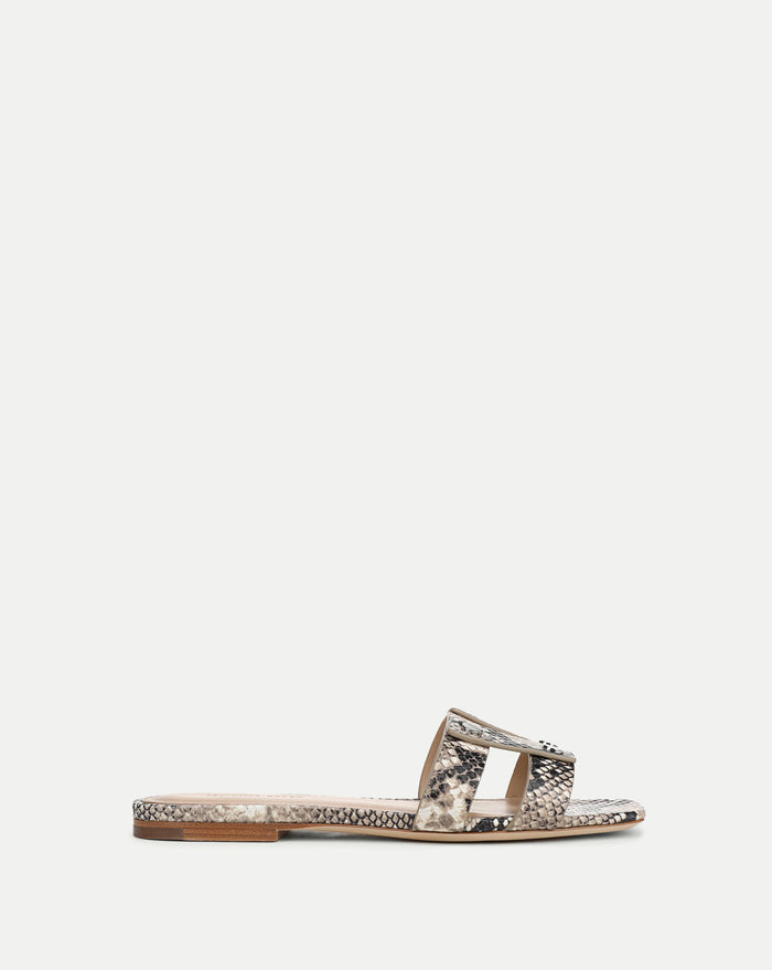 Veronica Beard Via Slide Sandal - Ecru Multi