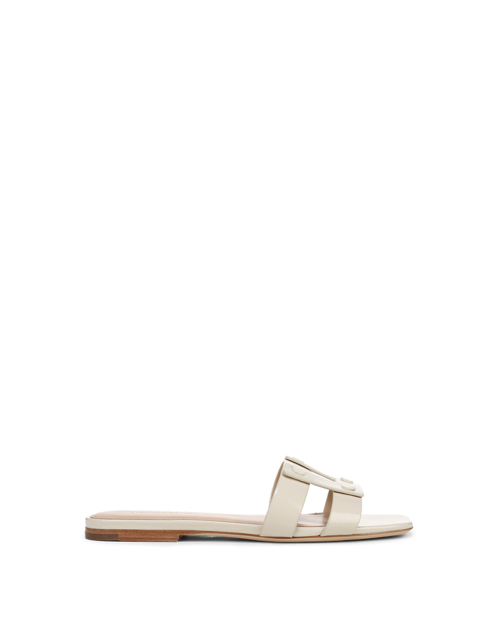 Veronica Beard Via Slide Sandal - Ecru