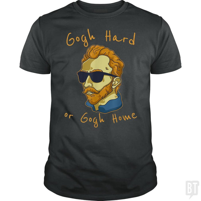 SunFrog-Busted Glenda Classic Guys / Unisex Tee / Dark Heather / S Vincent Van Gogh Hard Or Go Home Artist Humor Pun