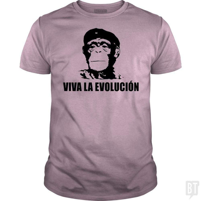 SunFrog-Busted BustedTees Classic Guys / Unisex Tee / Light Pink / S Viva La Evolucion