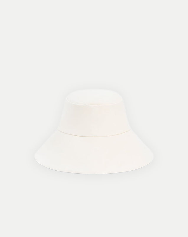 Veronica Beard Walker Cotton Bucket Hat - Off-White