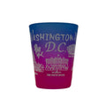 Washington DC Blue to Pink Gradient Frosted Shot Glass