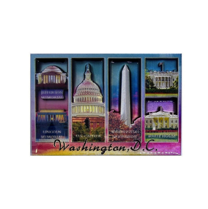 Washington DC Colorful Panels Magnet